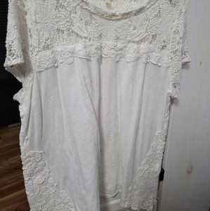 Lace cotton top
